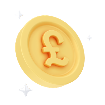 Pound Coin  3D Icon