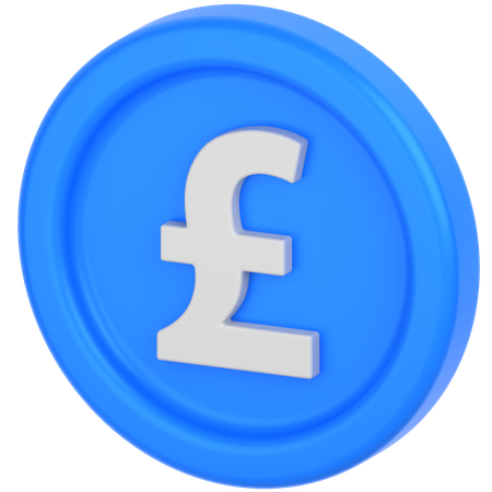 Pound coin  3D Icon