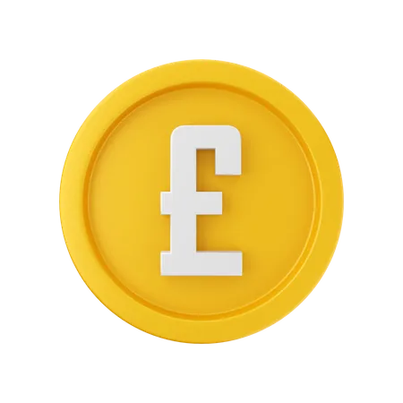 Pound Coin  3D Illustration