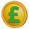 3d pound money logo