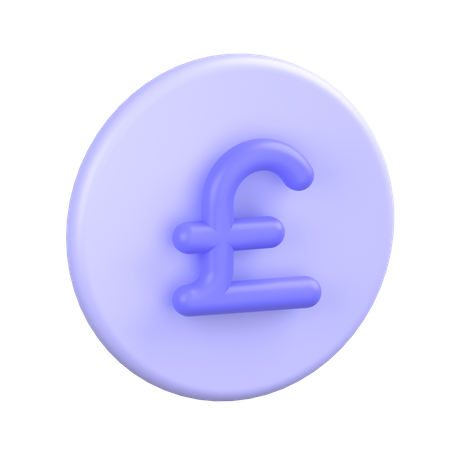 Pound-coin 3D Icon
