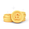 3d pound coins emoji