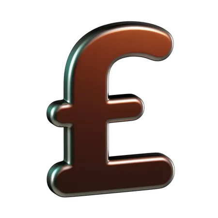 Pound Currency  3D Icon