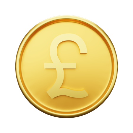 Pound Currency 3D Illustration