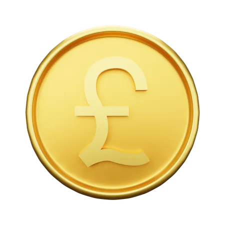 3 D Rendering Of Pound Currency 3D Illustration