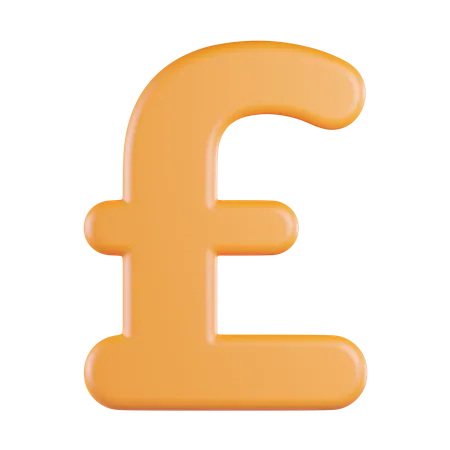 Pound Currency  3D Icon