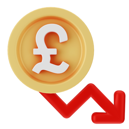 Pound Decrease  3D Icon