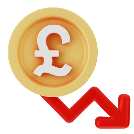 Pound Decrease  3D Icon