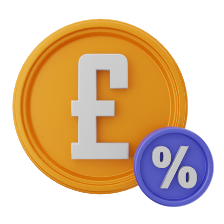 Pound Disocunt  3D Icon