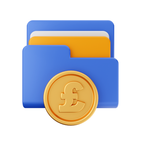 Pound Folder  3D Icon