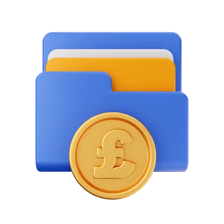 Pound Folder  3D Icon