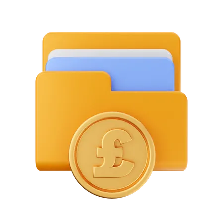 Pound Folder  3D Icon