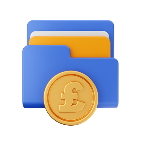 Pound Folder 3D Icon