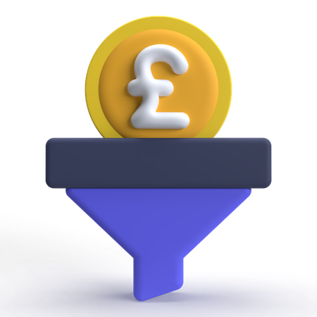 Pound Funnel  3D Icon