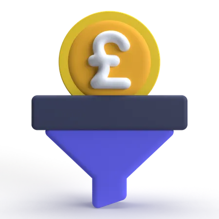 Pound Funnel  3D Icon