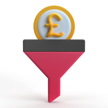 Pound Funnel  3D Icon