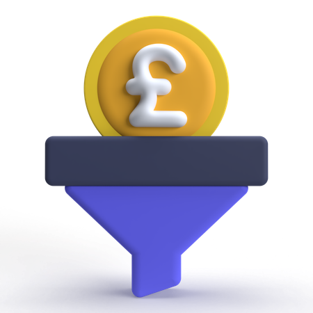 Pound Funnel  3D Icon