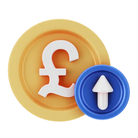 Pound Increase  3D Icon