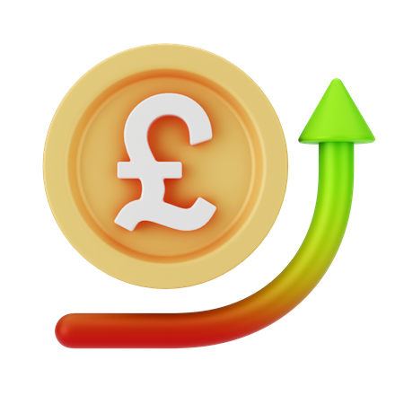 Pound Increase  3D Icon