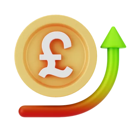 Pound Increase  3D Icon