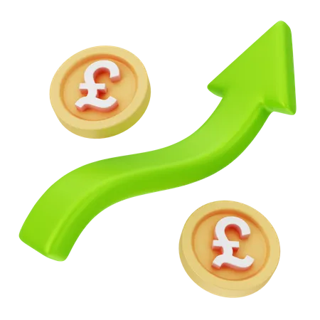 Pound Increase  3D Icon