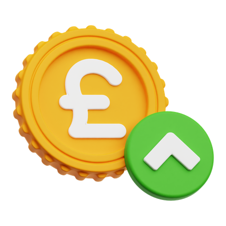 Pound Increase  3D Icon