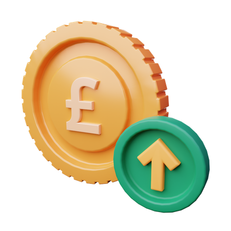 Pound Increase  3D Icon