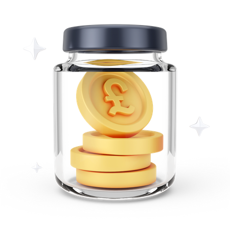 Pound Jar  3D Icon