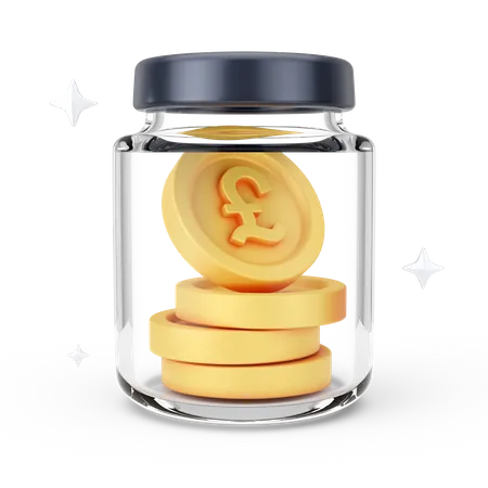 Pound Jar  3D Icon