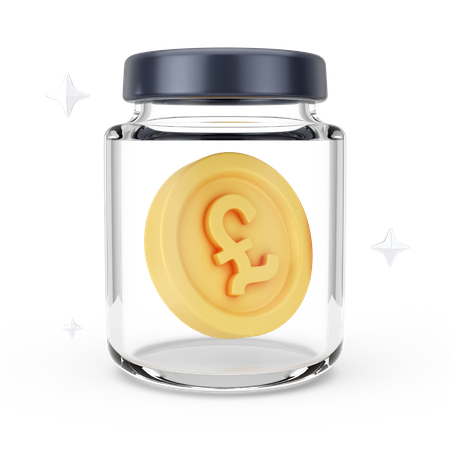 Pound Jar 3D Icon