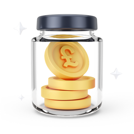 Pound Jar 3D Icon