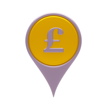 Pound Location 3D Icon