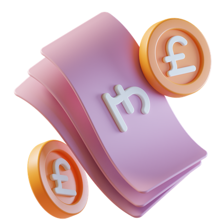 Pound Money  3D Icon