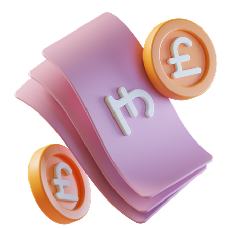 Pound Money  3D Icon