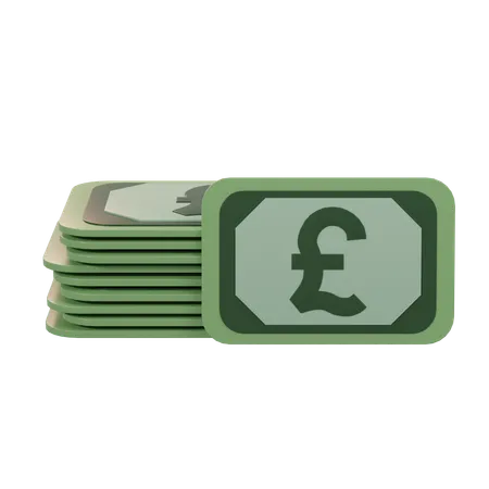 Pound Money  3D Icon