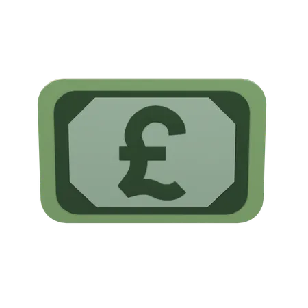 Pound Money  3D Icon