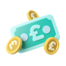 3d pound money logo