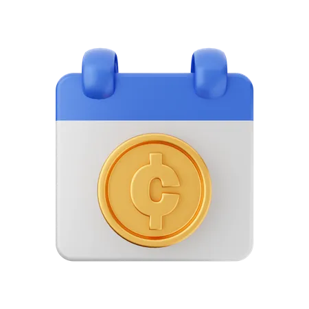 Pound Payment Schedule  3D Icon