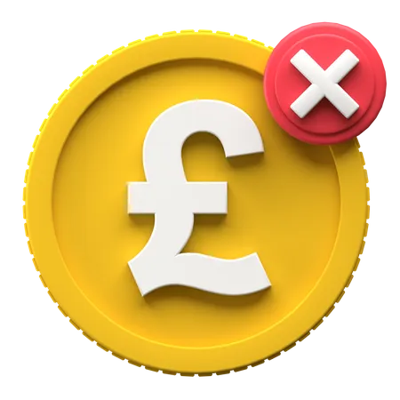 Pound Remove  3D Illustration