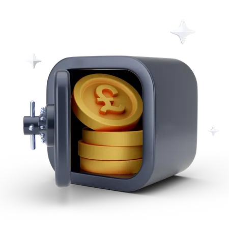 Pound Safe  3D Icon