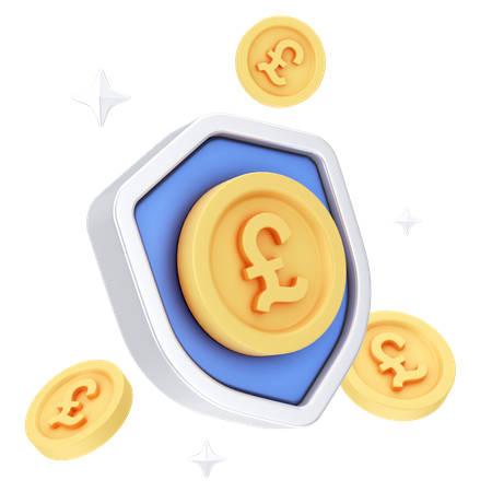 Pound Security 3D Icon