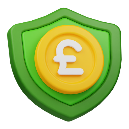 Pound Shield  3D Icon