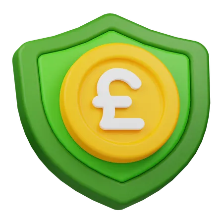 Pound Shield  3D Icon