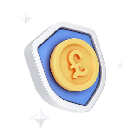 Pound Shield  3D Icon