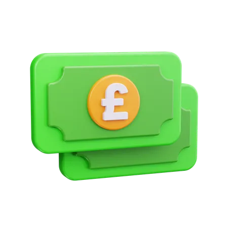 Pound Sterling  3D Icon