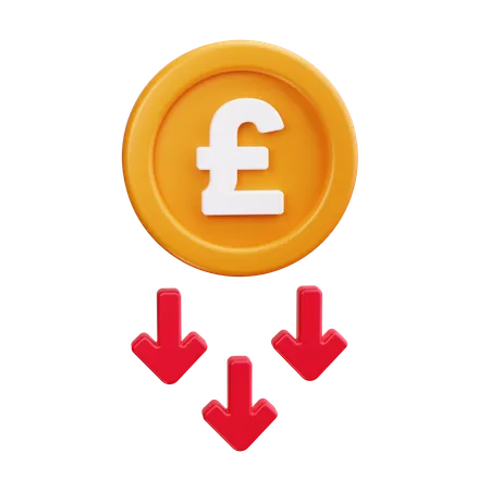 Pound Sterling  3D Icon