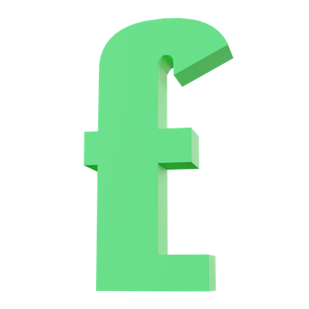 Pound Sterling  3D Icon