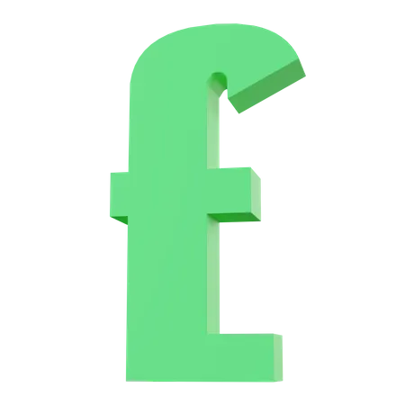 Pound Sterling  3D Icon