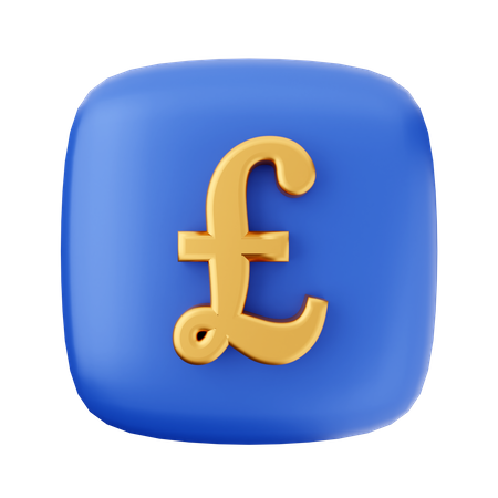 Pound Sterling  3D Icon