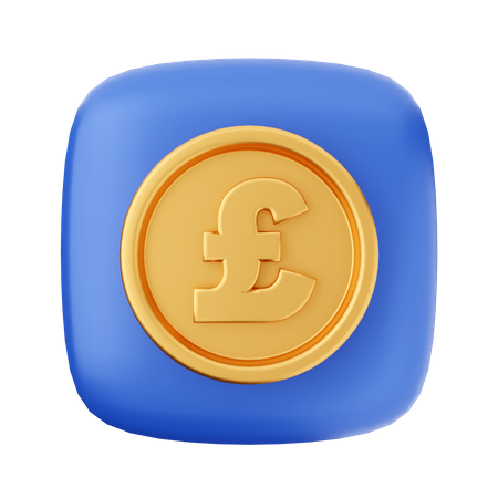 Pound Sterling 3D Icon